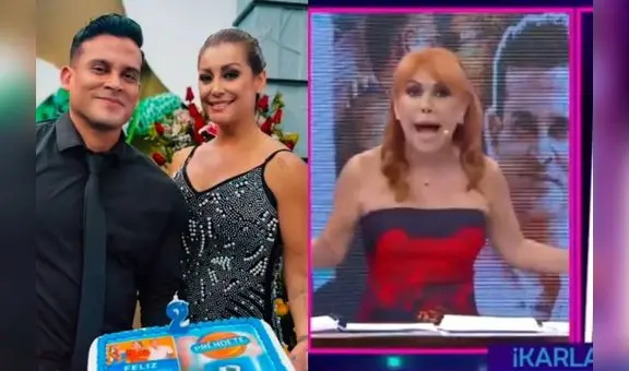 Magaly Medina asegura que no ve a Christian Domínguez enamorado de Karla Tarazona: “Él nunca habla de amor”