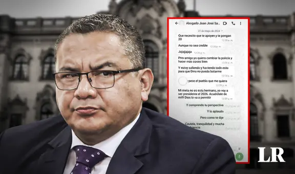 Juan José Santiváñez tiene intenciones de postular a la presidencia, según nuevos chats con capitán PNP Junior Izquierdo 'Culebra'