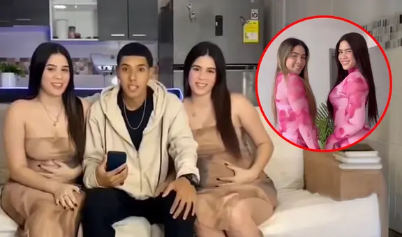 Gemelas influencers quedaron embarazadas del mismo hombre y lo revelan por TikTok: "Nuestro vínculo se fortalece"