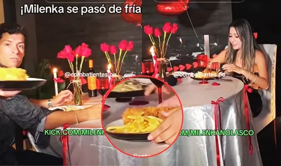 Streamer Milenka desprecia cena de Patricio Parodi y elige pollo broaster en cita romántica: "Esta sí es comida de verdad"