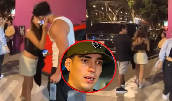 Integrante de 'Esto es guerra', Piero Arenas, es captado besando a una joven delante de su novio en plena transmisión