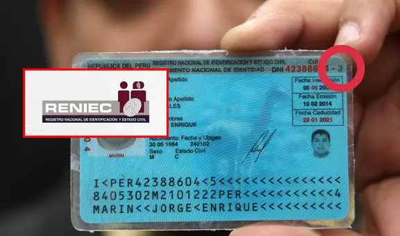Este es el verdadero significado del último dígito del DNI y en qué casos es utilizado por los peruanos, según Reniec