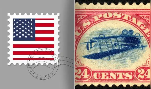 Postales en EE. UU.: el sello invertido de Jenny de 1918 que podría costarte US$2 millones