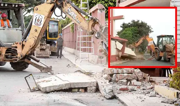 Vía Expresa Sur: concluyen demoliciones al 100% con la intervención parcial de la parroquia San Roque