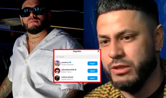 Bryan Torres dejó de seguir a todas las mujeres de su Instagram tras ser tildado de infiel: “¿No tiene ninguna amiga?”