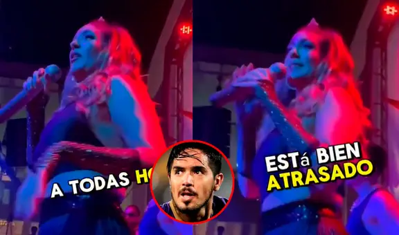 Tilsa Lozano confronta a fanático que le recordó al 'Loco' Vargas en pleno show en vivo: "Estás bien atrasado, hue..."