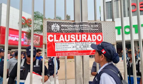 Real Plaza Puruchuco en Ate fue clausurado por incumplir medidas de seguridad