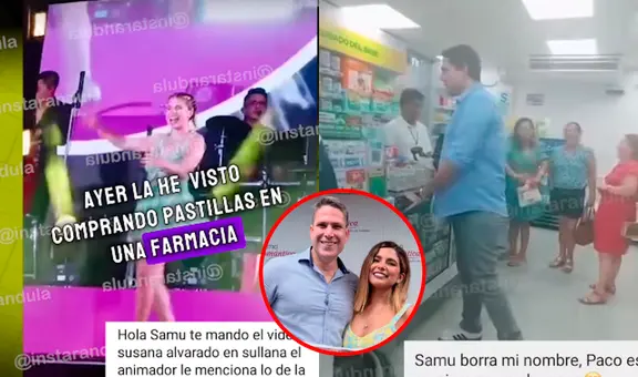 Susana Alvarado reacciona en concierto de Corazón Serrano al ampay de Paco Bazán comprando 'pastillas' en una farmacia