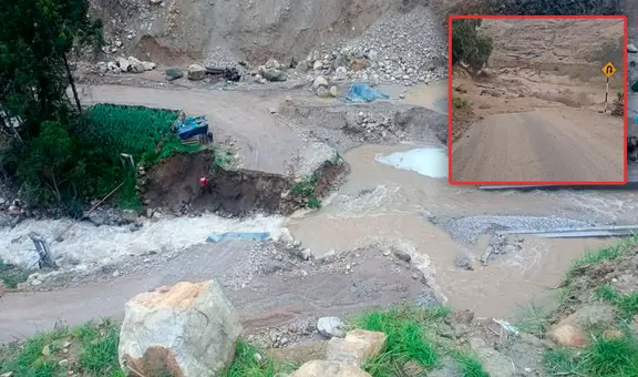 Huancavelica: comunidades quedan aisladas tras derrumbe de puente por aumento del río Chipihuaico