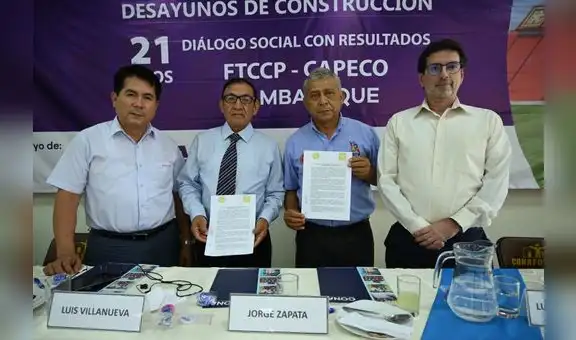 Lambayeque firma Pacto por la Construcción de una Región más Competitiva e Inclusiva