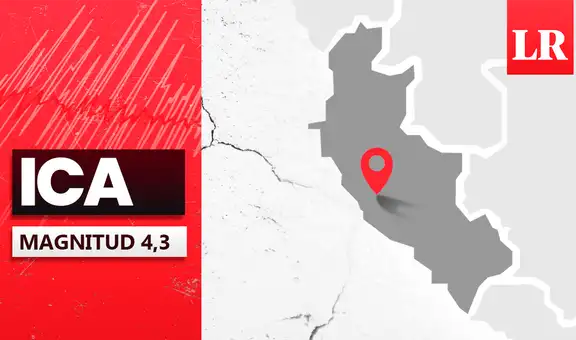 Temblor de magnitud 4,3 se sintió en Ica esta noche, según IGP