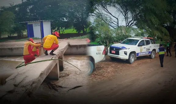 Adulto mayor muere mientras rescataba a su pareja tras volcarse en Piura: cuerda se rompió en canal de regadío