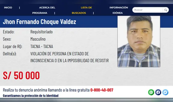 Incluyen a policía acusado de violación sexual en la lista de los más buscados