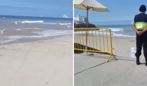 Cierran temporalmente playas La Isla y Norte tras caída de huaico en Punta Hermosa: "Dejó el mar de color marrón"