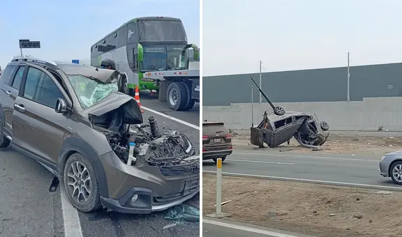 Detalles del triple choque en la Panamericana Sur: vehículos afectados y actualización de heridos