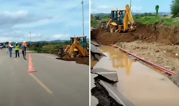 Desborde del río Tumbes colapsa parte de la Panamericana Norte: se restringió el acceso de todo tipo de vehículo