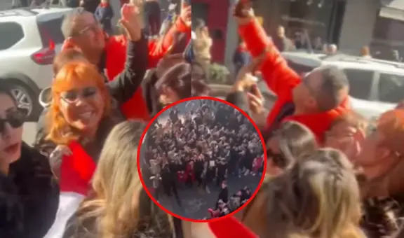 Magaly Medina recibe eufórica bienvenida de sus fans peruanos en su llegada a Milan Fashion Week 2025: "¡No empujen!"