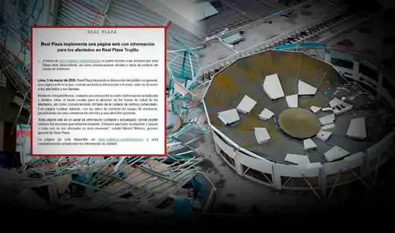 Real Plaza lanza página web para los familiares de las víctimas de Trujillo sobre la asistencia que recibirán