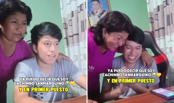 Madre estalla de emoción al enterarse de que su hijo ingresó a Ingeniería de Sistemas en la UNMSM y en primer puesto: "Felicidad única"