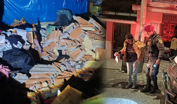 Familia sobrevive a colapso de techo por intensas lluvias en Arequipa