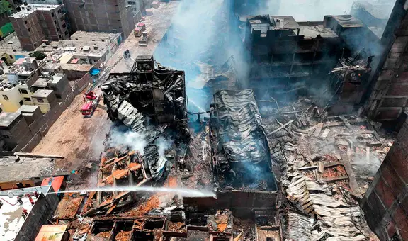 Incendio en Cercado de Lima: bomberos alcanzan 72 horas de lucha continua contra el fuego
