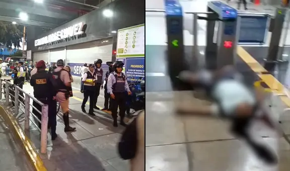 Hombre es asesinado en la estación Jorge Chávez de la Línea 1 del Metro de Lima
