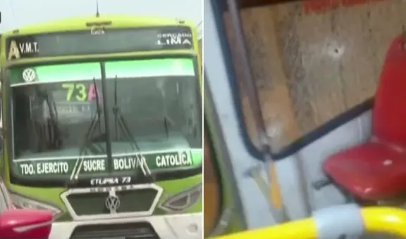 Falso pasajero balea un bus de ‘La 73’ en SJM: el chofer graba el momento tras salvarse de milagro