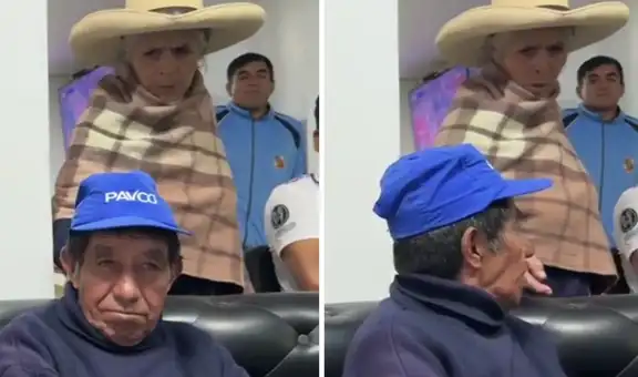 Adulto mayor es retirado de una casa de apuestas por su esposa y redes estallan: "Cayó el general"