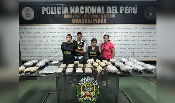 Pareja es detenida con 40 kilos de droga valorizados en más de S/ 100.000