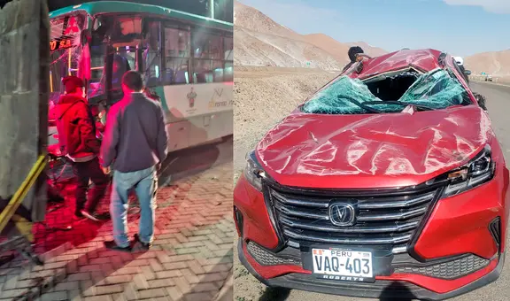 Dos accidentes de tránsito dejan seis heridos en Arequipa