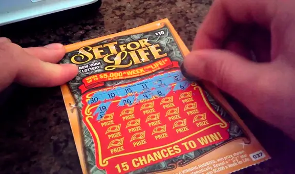 Residente de Nueva York gana la lotería y recibirá un pago anual de por vida tras raspar un boleto