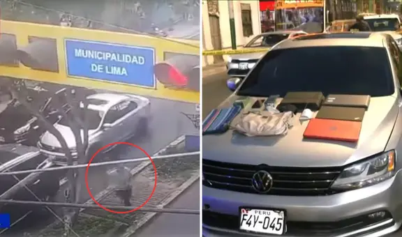 Autoridades recuperan auto abandonado en Lince tras persecución: ‘robacasas’ lograron huir