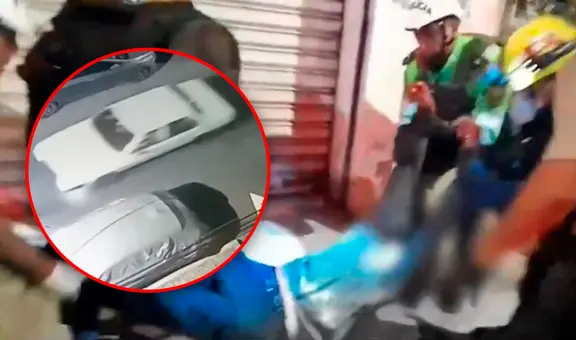 Delincuente resulta herido de un disparo en la cabeza tras intensa persecución de la PNP en Cercado de Lima