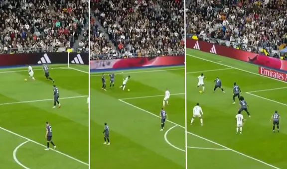 ¡Hizo lo que quiso! Vinícius anotó sensacional gol para el Real Madrid tras llevarse a toda la defensa del Rayo Vallecano