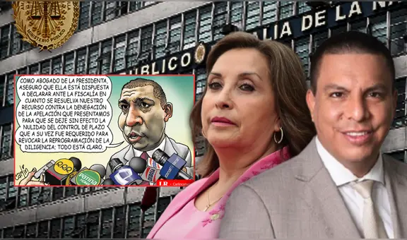 Dina Boluarte en silencio: Carlincatura expone las excusas la presidenta para no declarar en Fiscalía