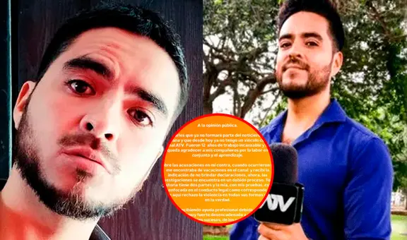 Periodista Julio Fernández anuncia su salida ATV tras denuncia de agresión a su expareja