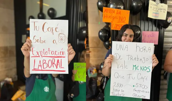 Huelga en Starbucks Chile: trabajadores denuncian que por hora ganan menos de lo que cuesta un café