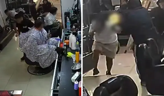 Sicarios acribillan a trabajadores y clientes de una barbería en Carabayllo: cámara de seguridad registró el ataque