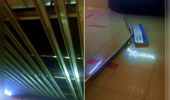 Cae pieza metálica del techo de local de Cineplanet: clientes grabaron incidente