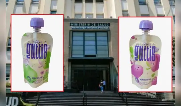 Minsa lanza alerta por presencia de plomo en algunos lotes del mix de puré de frutas de la marca Guttis