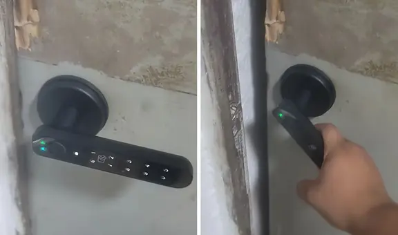 Joven instala cerradura inteligente en su casa y usuarios no lo pueden creer: '¡Es más cara que la puerta!