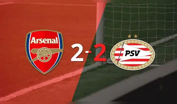 Resumen: Arsenal empató frente a PSV y logró su clasificación a Cuartos de Final