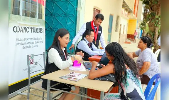 ODANC Tumbes brindó atenciones en programa de Mesa Itinerante en Pampa Grande