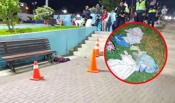 Encuentran feto de bebé en la plaza de Armas de Salaverry, en Trujillo: PNP investiga el hallazgo