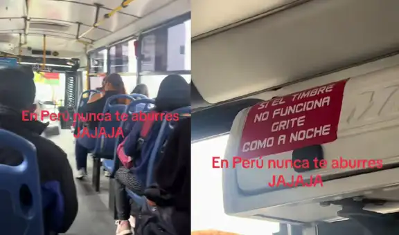 Chofer coloca peculiar mensaje para sus pasajeros y se vuelve viral: "En Perú nunca te aburres"