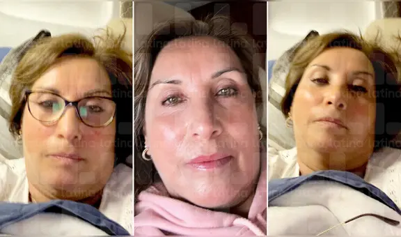 Dina Boluarte: revelan los selfies que se tomó la presidenta tras operación