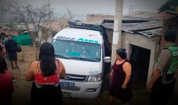 Terrible accidente en Trujillo: combi choca contra una casa y deja a una familia herida mientras dormía