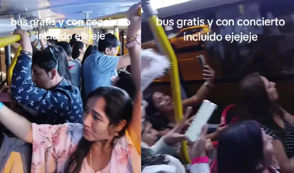 Fans de Ha*Ash toman un bus al salir de su concierto en Lima y lo vuelven un karaoke: "Cosas que Europa se pierde"