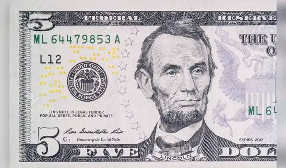 ¿Tienes un billete de 5 dólares? Así podrían valer más de US$65.000 si cumple con estas características en EE. UU.