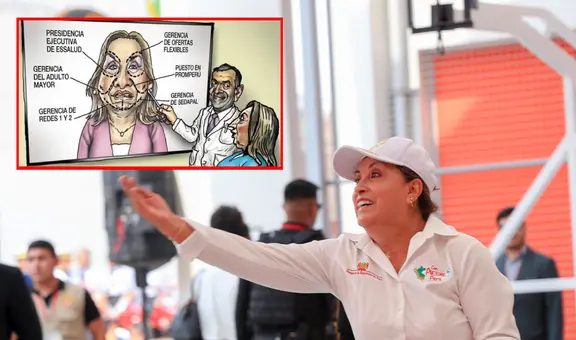 Las operaciones de Dina Boluarte: la Carlincatura relaciona los favores políticos hechos por la presidenta por cirugías estéticas